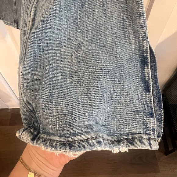 Abercrombie High Rise 90s Straight Jean - split hem - Picture 6 of 10